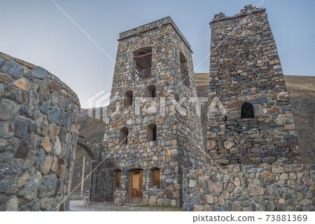 Fiagdon Monastery in the Caucasus Mountains. Fiagdon Monastery in the Caucasus Mountains. 73881369