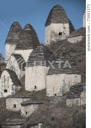 Dargavs is the city of the dead. Medieval necropolis in the Caucasus Mountains 73881373