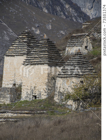 Dargavs is the city of the dead. Medieval necropolis in the Caucasus Mountains 73881374