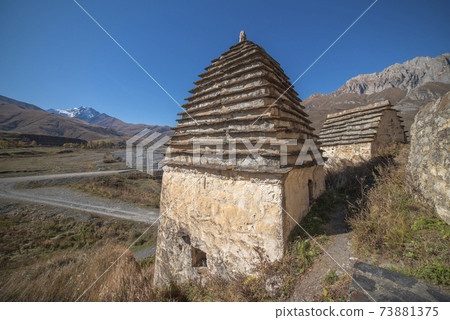 Dargavs is the city of the dead. Medieval necropolis in the Caucasus Mountains 73881375