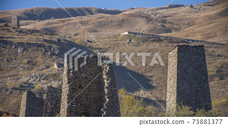 Ossetian old village in the mountains Ossetian old village in the mountains 73881377