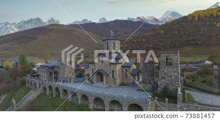 Fiagdon Monastery in the Caucasus Mountains. 73881457