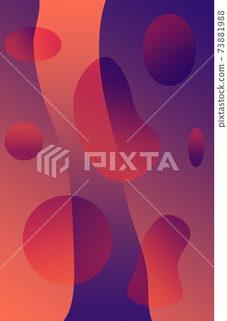 Contemporary art abstract background with geometric elements and pattern. Digital texture backdrop. Trendy art, zine culture. Modern template for pop art, modernism, cubism artwork. 73881988