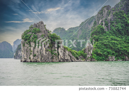 Picturesque sea landscape. Ha Long Bay, Vietnam 73882744