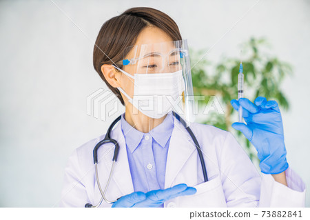 Female doctor recommending injections 73882841