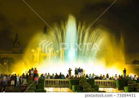 Magic Fountain light show in Barcelona Magic Fountain light show in Barcelona 73884431