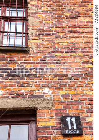 Auschwitz-Birkenau nazi concentration camp museum in Poland. Auschwitz Oswiecim jewish prison in occupied Poland during second world war and Holocaust. Auschwitz-Birkenau nazi concentration camp museum in Poland. Auschwitz Oswiecim jewish prison in occupied Poland during second world war and Holocaust. 73884994