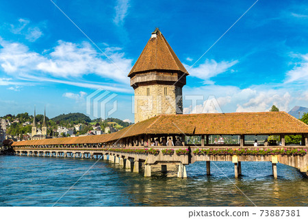 Chapel bridge in Lucerne 73887381