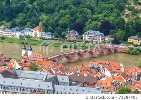 Panoramic aerial view of Heidelberg Panoramic aerial view of Heidelberg 73887403