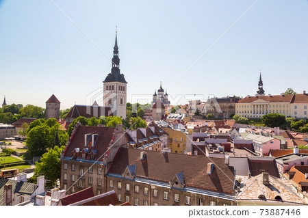 Aerial View of Tallinn 73887446
