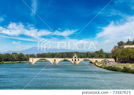 Saint Benezet bridge in Avignon 73887625