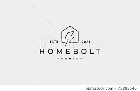 Home Bolt Logo Vector Design Icon Illustration 73888546
