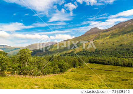 Summer in Scotland highlands, United Kingdom 73889145
