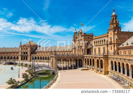 Spanish Square in Sevilla Spanish Square in Sevilla 73889217