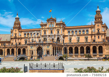 Spanish Square in Sevilla Spanish Square in Sevilla 73889218