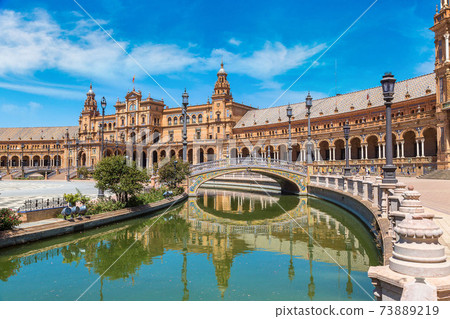 Spanish Square in Sevilla Spanish Square in Sevilla 73889219