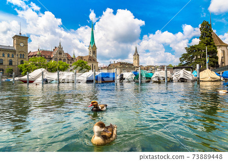 Historical part of Zurich 73889448