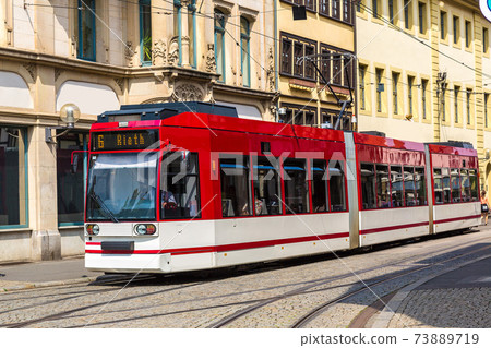 City tram in Erfurt 73889719
