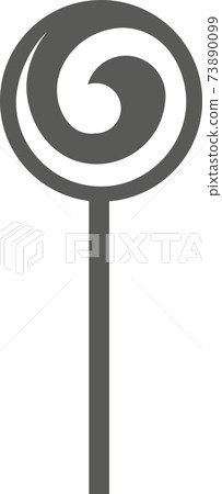 Lollipop. Vector black and white illustration. Great for posters. Lollipop. Vector black and white illustration. Great for posters. 73890099