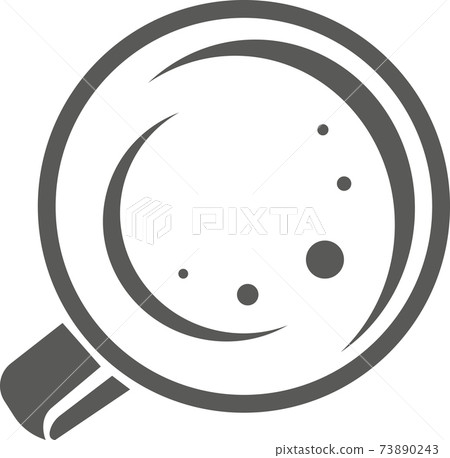 Hot coffee cup isolated on white background. Vector black and white illustration. Hot coffee cup isolated on white background. Vector black and white illustration. 73890243