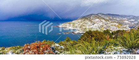 公路車站Yugigaoka Sotome Snowscape全景圖[長崎縣長崎市豆ome] 73892028