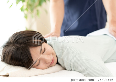 A woman receiving accommodation A woman receiving accommodation 73892356