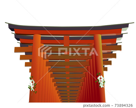 Thousand torii material straight line 3 up Thousand torii material straight line 3 up 73894326
