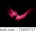 Liquid wavy red greed over black background 73895717