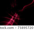 Liquid wavy red greed over black background 73895720