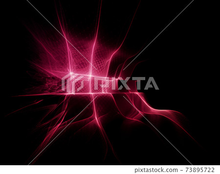 Liquid wavy red greed over black background Liquid wavy red greed over black background 73895722