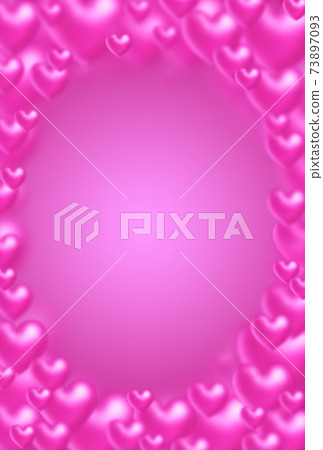 情人相框材料大，中，小粉紅色三維心形橢圓形框垂直框中的粉紅色提供其他顏色 73897093