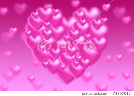 Valentine's material Large, medium and small... - Stock Illustration ...