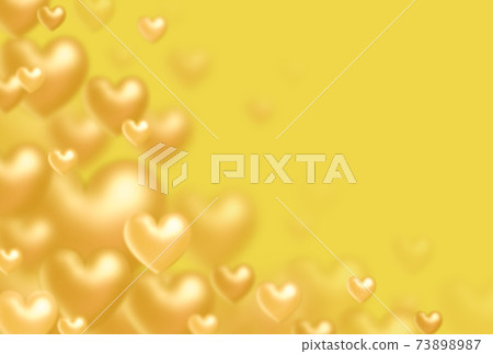 情人節背景材料從左下方的對角線升起的大小金三個立體心的圖像水平其他可用的顏色 情人節背景材料從左下方的對角線升起的大小金三個立體心的圖像水平其他可用的顏色 73898987