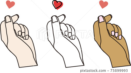 Finger heart set Finger heart set 73899993
