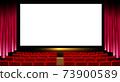 Stage curtain of red curtains in theaters or cinemas 73900589