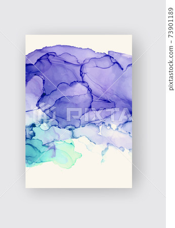 Alcohol ink vector texture banner. Fluid ink abstract background. Alcohol ink vector texture banner. Fluid ink abstract background. 73901189