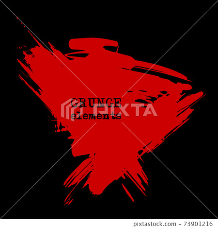 vector splats splashes and blobs of red ink paint in different shapes drips 73901216