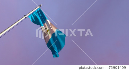 3d rendering of the national flag of the Guatemala 3d rendering of the national flag of the Guatemala 73901409