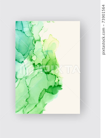 Alcohol ink vector texture banner. Fluid ink abstract background. Alcohol ink vector texture banner. Fluid ink abstract background. 73901564