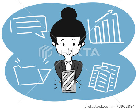 Monochrome business cloud Monochrome business cloud 73902884