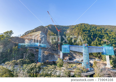 Izu Jukan Expressway Kawazu Shimoda Road ramp bridge PC upper construction 73904108