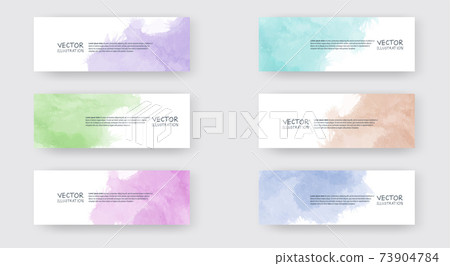 Vector banner shapes collection isolated on white 73904784