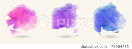 Colors watercolor paint stains vector backgrounds 73904785