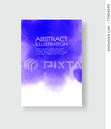Bright blue textures, abstract hand painted watercolor banner. Bright blue textures, abstract hand painted watercolor banner. 73904949
