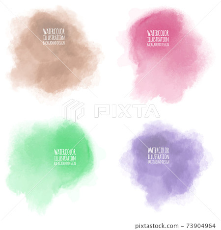 Colors watercolor paint stains vector backgrounds Colors watercolor paint stains vector backgrounds 73904964