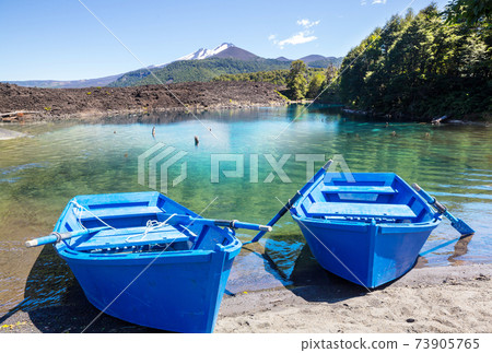 Boat on the lake Boat on the lake 73905765