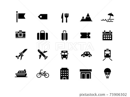 Travel icon set 73906302