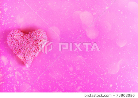 Valentines Day festive background with heart 73908086