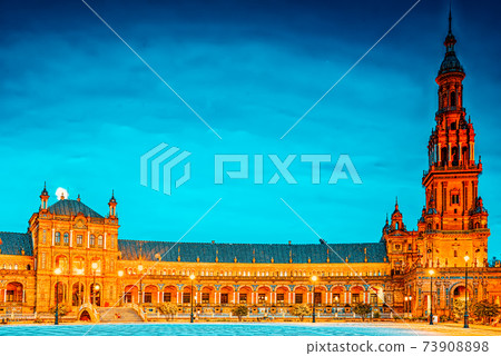Spain Square (Plaza de Espana)is a square in the Maria Luisa Par 73908898