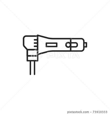 Electric scissors color line icon. Pictogram for web page, mobile app, promo. 73910333